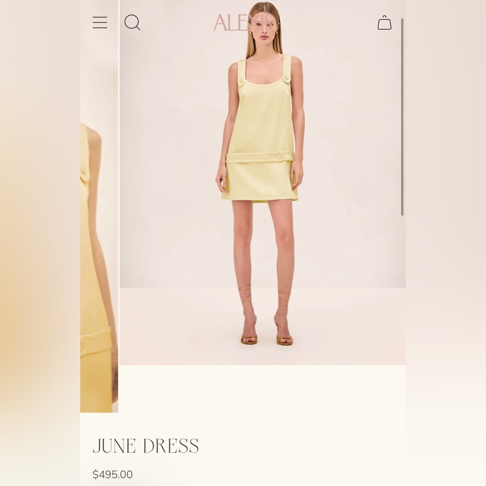 Alexis Butter Yellow Mini June Dress